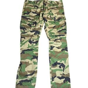 Smoke Rise Denim Co. Twill Cargo Camoflauge Pants, Men's Size 40x32